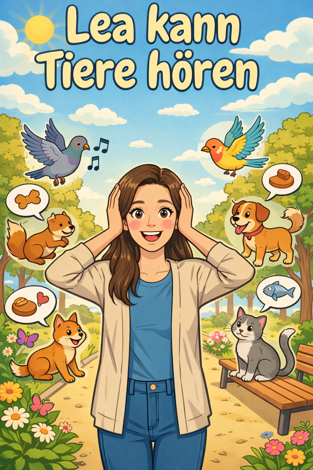 Lea - personalisiertes KI Comic Buch Cover